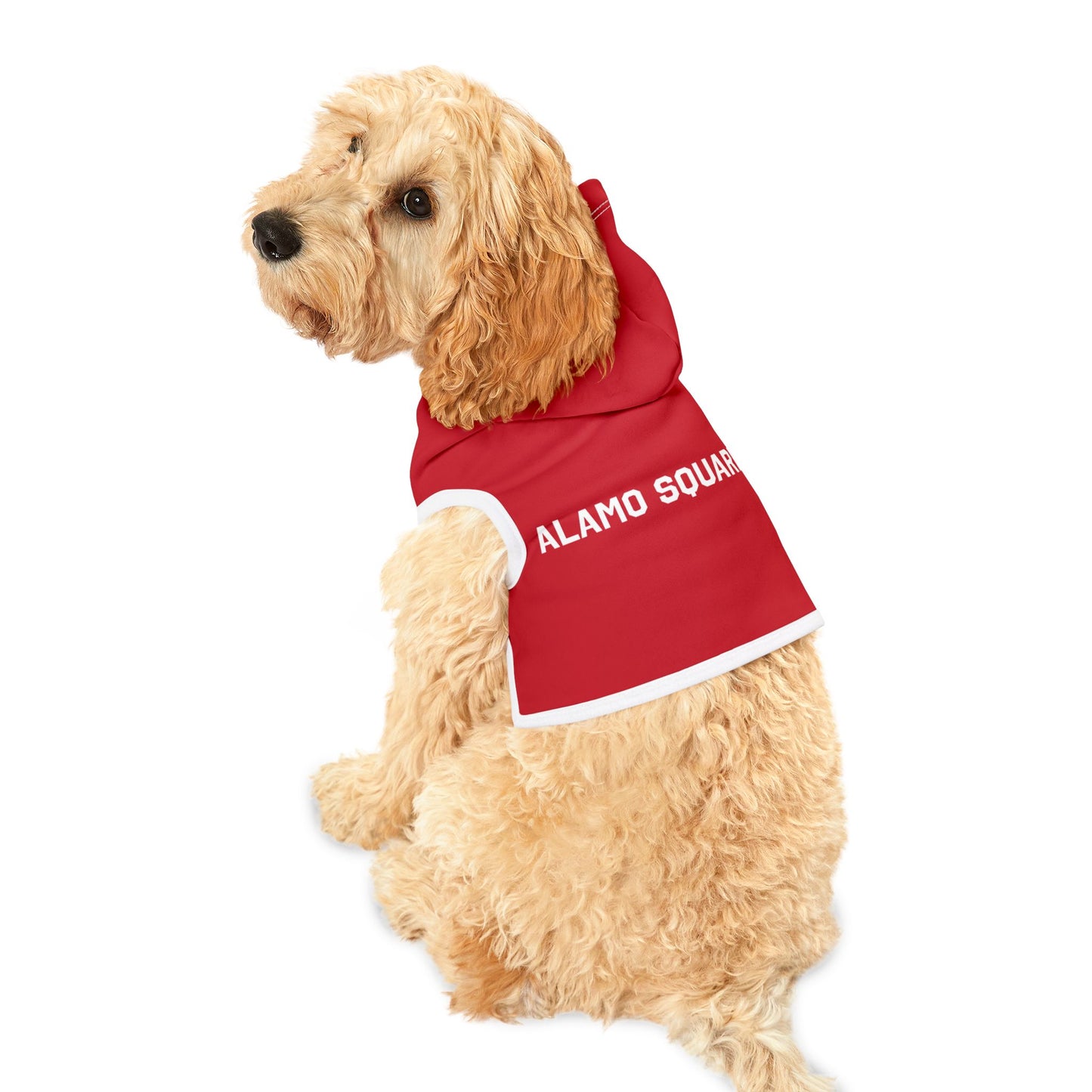 ALAMO SQUARE - PET HOODIE RED